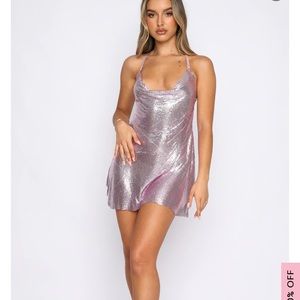 Iconic Image Mini Dress White Fox